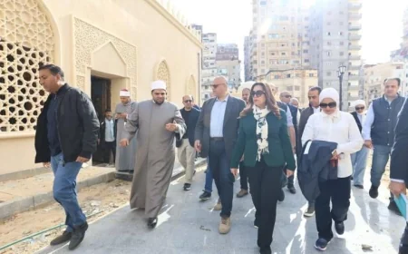 وزيرة التنمية المحلية والبيئة تستعرض مشروعات التطوير الحضاري في حي الجمرك