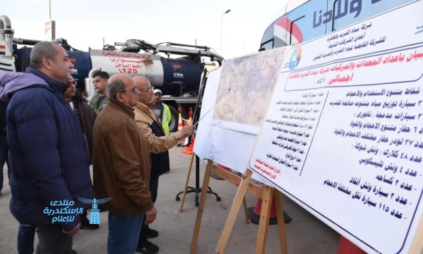 القابضة للمياه تعزز كفاءة الشبكات بمشروع خط جديد في زهراء المعادي