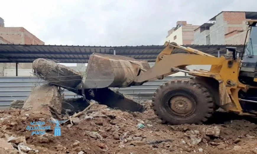 إزالة 19 حالة بناء مخالف على الأراضي الزراعية وأملاك الدولة لحماية الممتلكات العامة