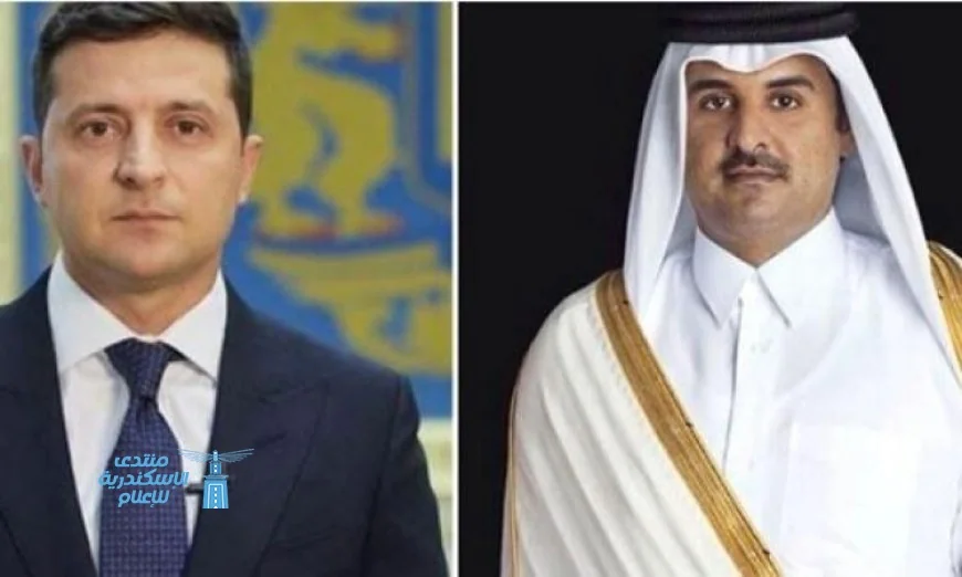 أمير قطر والرئيس الأوكراني يتناولان الأوضاع الإقليمية والدولية في اجتماع حاسم