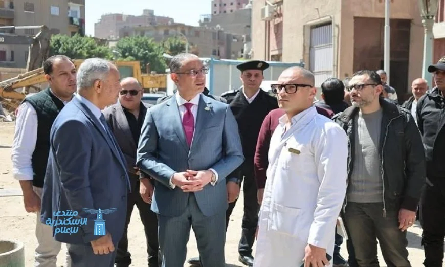 محافظ الجيزة يراقب تقدم العمل في مستشفى أم المصريين ويؤكد تواجد الأطقم الطبية