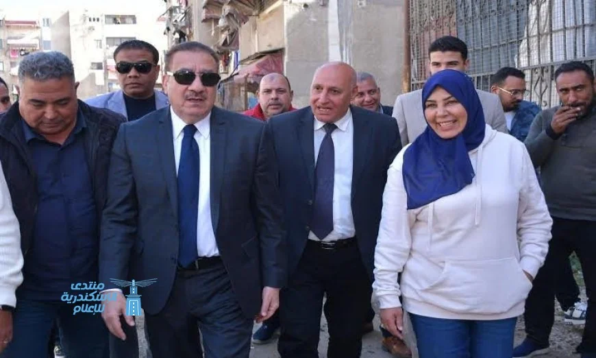 محافظ بورسعيد يزور مناطق تطوير خالد بن الوليد وعمر بن الخطاب في الزهور لتعزيز التنمية المحلية