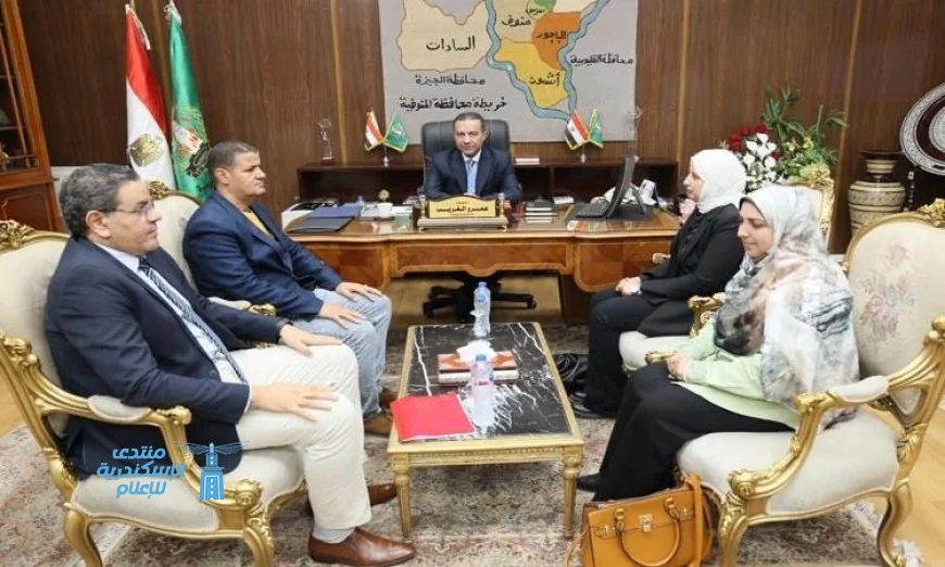 محافظ المنوفية يكرم مديري مستشفى حميات شنتنا الحجر والمركز التكنولوجي تقديراً لجهودهم المتميزة