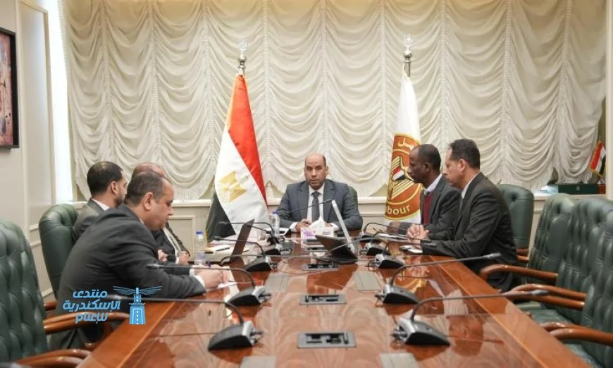 رداد يستعرض فرص التعاون مع رئيس الجامعة البريطانية في القاهرة والجهات المعنية