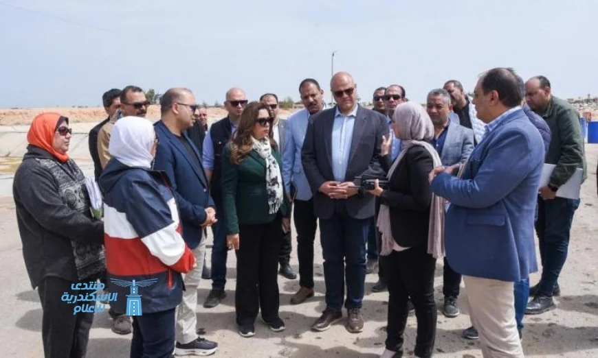 وزيرة التنمية المحلية ومحافظ الإسكندرية يزوران مركز الناصرية للتعامل مع المخلفات الخطرة