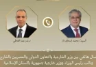 وزير الخارجية يتباحث مع نظيره الباكستاني حول تطورات المفاوضات الأمريكية الإيرانية
