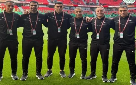 طاقم تحكيم مصري يقود مباراة نصف نهائي الكونفيدرالية بين العاصمة الجزائر وآسفي المغربي