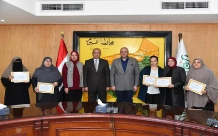 محافظ الفيوم يحتفي بالأمهات المثاليات في الديوان العام والوحدات المحلية