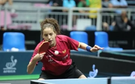 وزير الرياضة يحتفي بإنجاز هنا جودة وتأهلها إلى ربع نهائي كأس العالم لتنس الطاولة