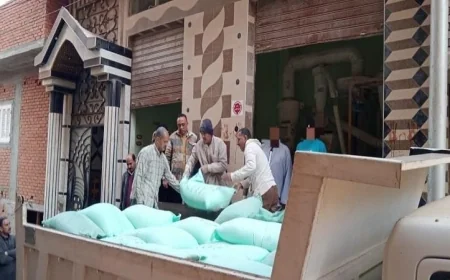 ضبط 6 أطنان من الدقيق الأبيض والبلدي المدعم في حملات تموينية ناجحة خلال 24 ساعة