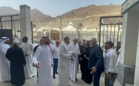 جولة استكشافية لبعثة السياحة في مخيمات المشاعر المقدسة قبيل موسم الحج