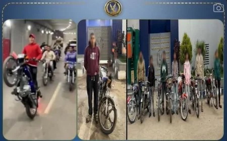 ضبط 8 سائقين دراجات نارية يمارسون الحركات الاستعراضية في الشرقية