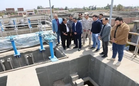 محافظ المنوفية يقوم بزيارة ميدانية لمتابعة محطتي الصرف الصحي بشما وسمادون