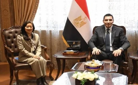 وزير الشباب يناقش آفاق التعاون مع ممثل برنامج الأمم المتحدة الإنمائي UNDP