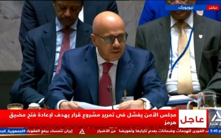 مجلس الأمن يخفق في اعتماد مشروع قرار يعيد فتح مضيق هرمز