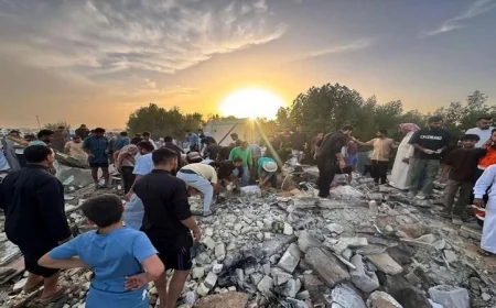 مقتل ثلاثة أفراد جراء سقوط صاروخ على منزل في العراق