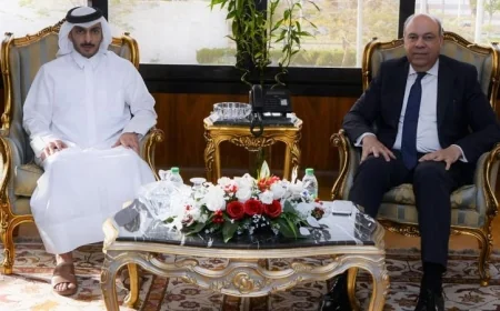 الحفني يستعرض آفاق التعاون مع شركات فهد آل ثان القطرية في مجال إنتاج وقود الطائرات المستدام