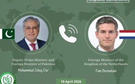 تعزيز التعاون بين باكستان وهولندا لمواجهة التطورات الإقليمية ودعم وقف إطلاق النار