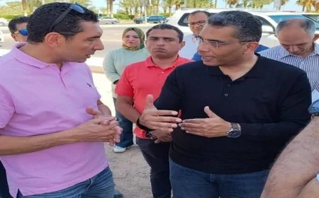 محافظ البحر الأحمر ووزير الشباب يزوران مشروع القرية الأولمبية في الغردقة لتعزيز الرياضة والسياحة