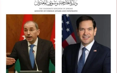 وزير الخارجية الأردني يناقش مع نظيره الأمريكي جهود وقف إطلاق النار في لبنان