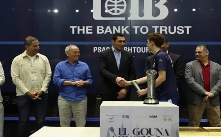 وزير الرياضة يتوج ختام بطولة الجونة الدولية للإسكواش نسختها الرابعة عشر