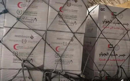 مطار العريش يستقبل طائرة مساعدات إماراتية للمساعدة في أزمة غزة