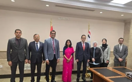 المركزي للمحاسبات يعقد اجتماعًا مع الجهاز الأعلى للرقابة في الهند لتعزيز التعاون المشترك