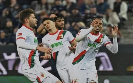 تعادل مثير بين هوفنهايم وأوجسبورج 2-2 في الجولة الأخيرة من الدوري الألماني