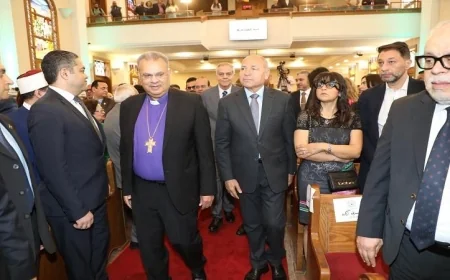 محافظ القاهرة يشارك في احتفالات الطائفة الإنجيلية بعيد القيامة المجيد