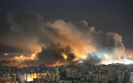 غارات الاحتلال الإسرائيلي العنيفة على جنوب لبنان تسفر عن استشهاد 5 أشخاص في تفاحتا