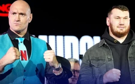 الملاكم البريطاني فيوري يحقق انتصاراً مثيراً على الروسي محمودوف