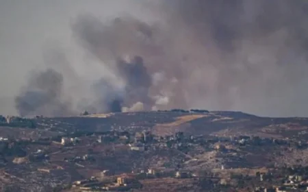 قصف مدفعي قوي يخلف دماراً في بنت جبيل وحاريص وغارات جوية على زوطر الشرقية في جنوب لبنان