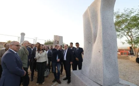 تجديد عرض 3 أعمال فنية مذهلة من سمبوزيوم أسوان في ميادين السويس
