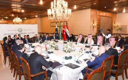 مساعد وزير الخارجية للتخطيط السياسي يشارك في اجتماع قادة الدول في إسلام آباد