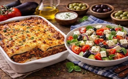 استمتع بجولة في المطبخ اليوناني مع أشهر الوصفات وكيفية تحضيرها في المنزل