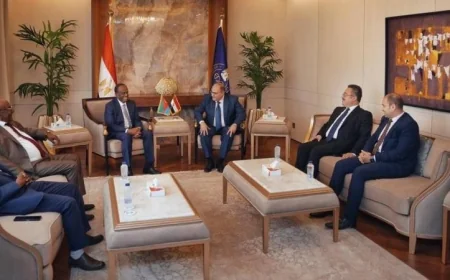 الغمراوي يستقبل وفد إريتري رفيع المستوى لتعزيز أطر التعاون المشترك