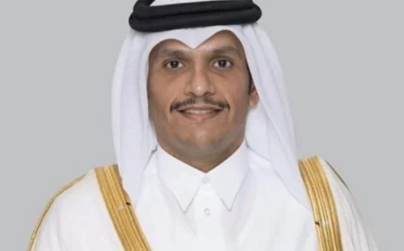 رئيس الوزراء القطري يلتقي رئيس الاتحاد الأوروبي لبحث مستجدات الأوضاع الإقليمية