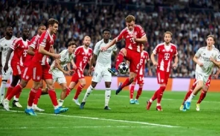 بايرن ميونيخ يتألق ويحقق فوزاً مزدوجاً على ريال مدريد ويتأهل لنصف نهائي دوري الأبطال