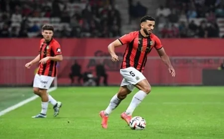 محمد عبد المنعم يتغيب عن مباراة نيس ضد ستراسبورج في الدوري الفرنسي