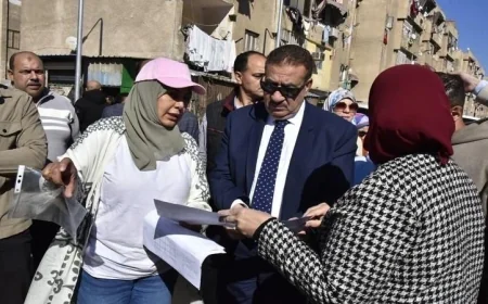 محافظ بورسعيد يطلق أعمال إنشاء مجمع تسوق حضاري مميز في منطقة العبور