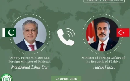وزير الخارجية الباكستاني والتركي يناقشان أحدث التطورات الإقليمية الهامة