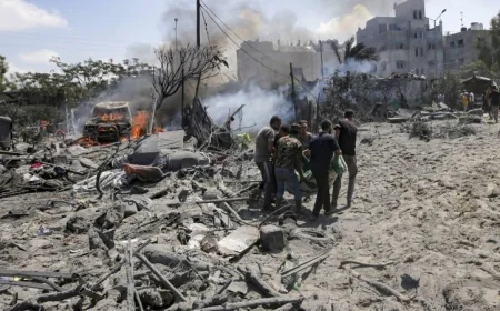 استشهاد خمسة فلسطينيين في غارة جوية إسرائيلية على شمال غزة