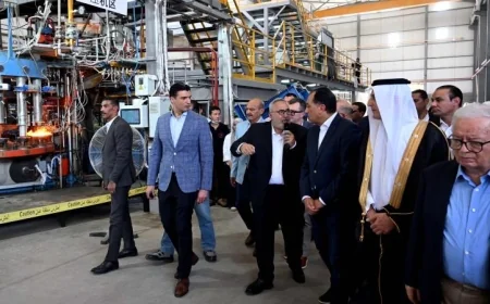 رئيس الوزراء يدشن مصنع بوريكس للزجاج المحدودة في المنطقة الصناعية للسخنة