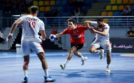 الزمالك يتفوق على الأهلي في قمة دوري مرتبط كرة اليد