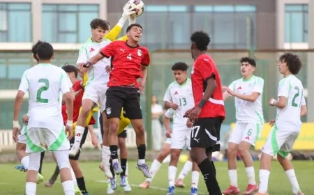 منتخب الناشئين يحقق فوزاً على الجزائر بهدف نظيف في مباراة ودية