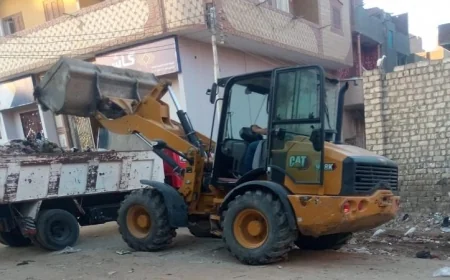 حملات نظافة شاملة ورفع الإشغالات في مركز إطسا ومركز يوسف الصديق