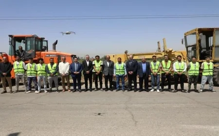 محافظ المنيا يزور مغاغة لمتابعة استعدادات معدات النظافة والرصف