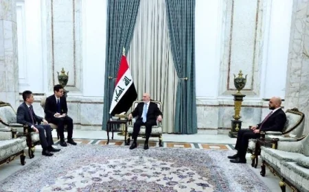 رئيس العراق يبرز التزام بلاده بتعزيز العلاقات مع الصين