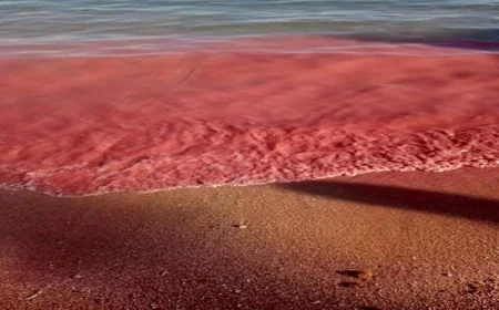 محميات البحر الأحمر تفسر سر ظهور اللون الأحمر على الشواطئ العلمية