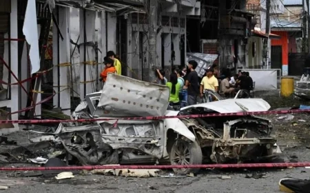 حصيلة مرعبة لتفجير جنوبي كولومبيا مقتل 14 وإصابة 38 على طريق حيوي